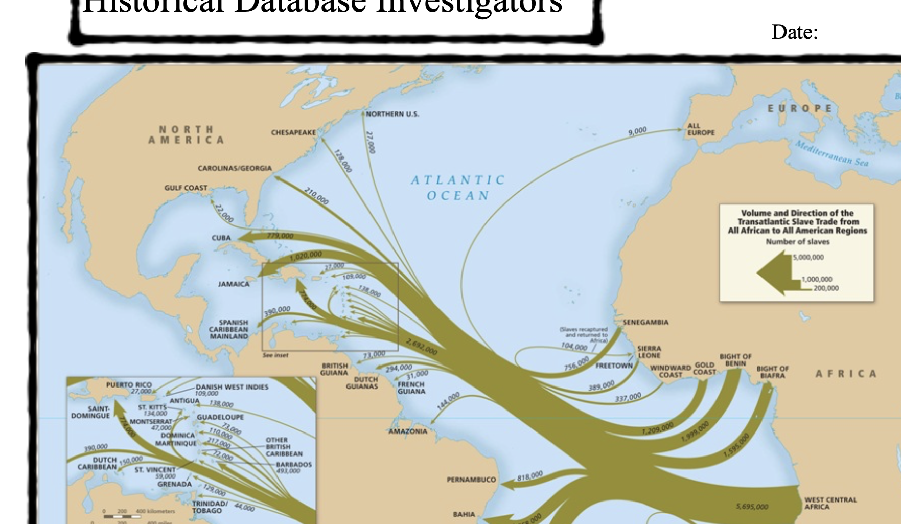 Slave Voyage Database Investigations