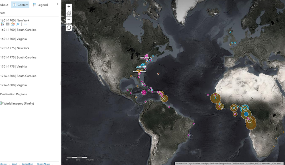 Digital Mapping and SlaveVoyages